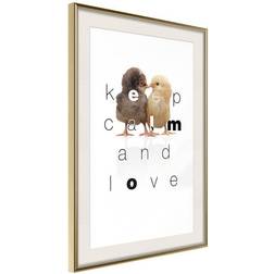 Arkiio Affisch Keep Calm and Love [Poster] 40x60 Poster